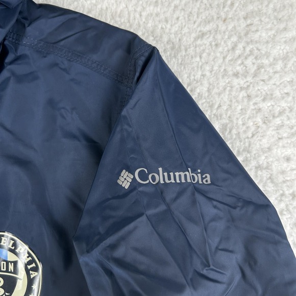 Philadelphia Union Jacket Womens Medium Blue Gray MLS Soccer Windbreaker Hooded - Picture 7 of 15